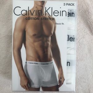 *New* CalvinKlein White Cotton Boxer Briefs 3pack
